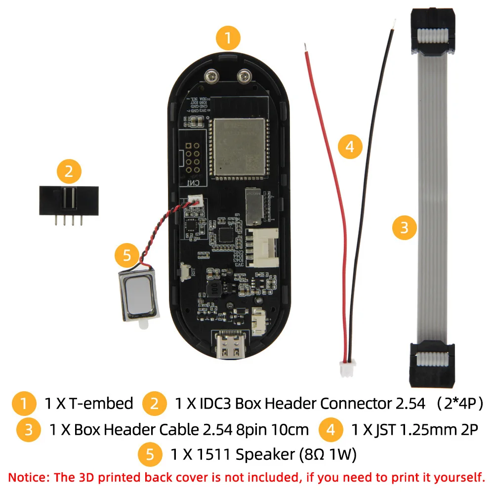 LILYGO® T-Embed ESP32-S3 Custom Control Panel Macro Knob Embeddable Development Board With 1.9inch LCD Display Screen 16MB Flash - Image 5