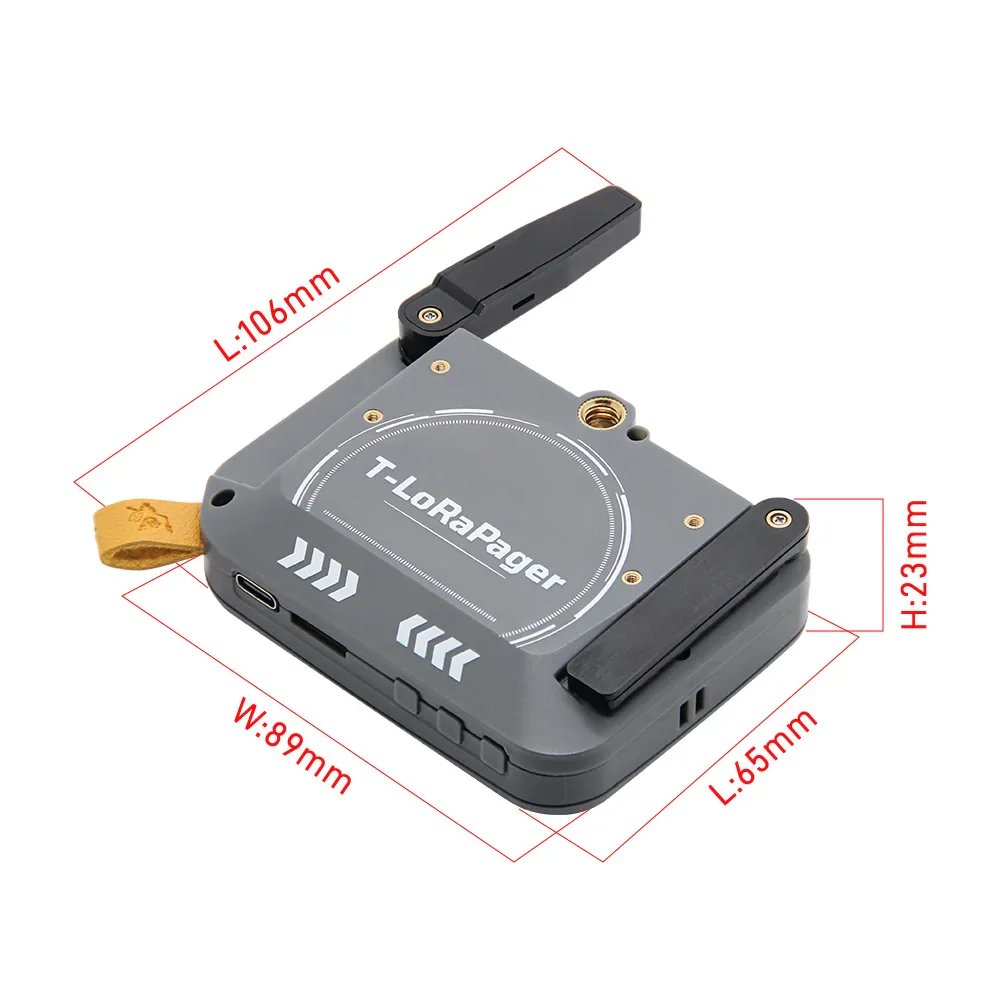 LILYGO® T-LoRa Pager ESP32-S3 Handheld IoT Device, 2.33" Display, QWERTY Keyboard, GPS NFC/RFID, SX1262 LoRa Versions, Al Sensor - Image 5