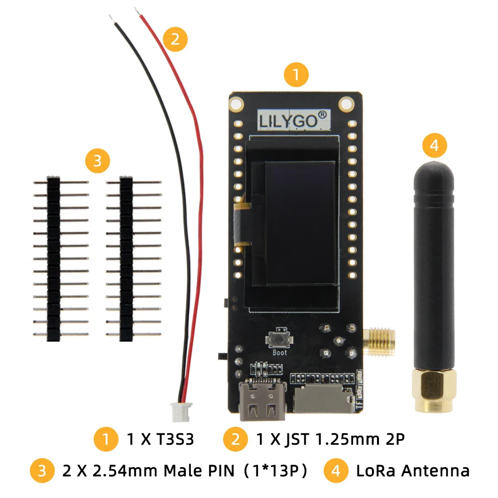 LILYGO® T3S3 ESP32-S3 Dev Board LoRa Module LR1121 SX1280 SX1262 SX1276 WiFi Bluetooth Display T3S3 MVSRS Voice Communication - Image 5