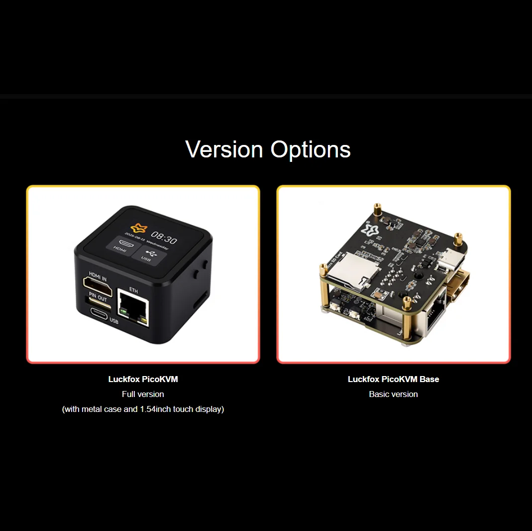 Luckfox PicoKVM Lightweight IP KVM Remote Management 1920 × 1080@60fps HDMI Video Input HID Signal Output For Device Control - Image 5