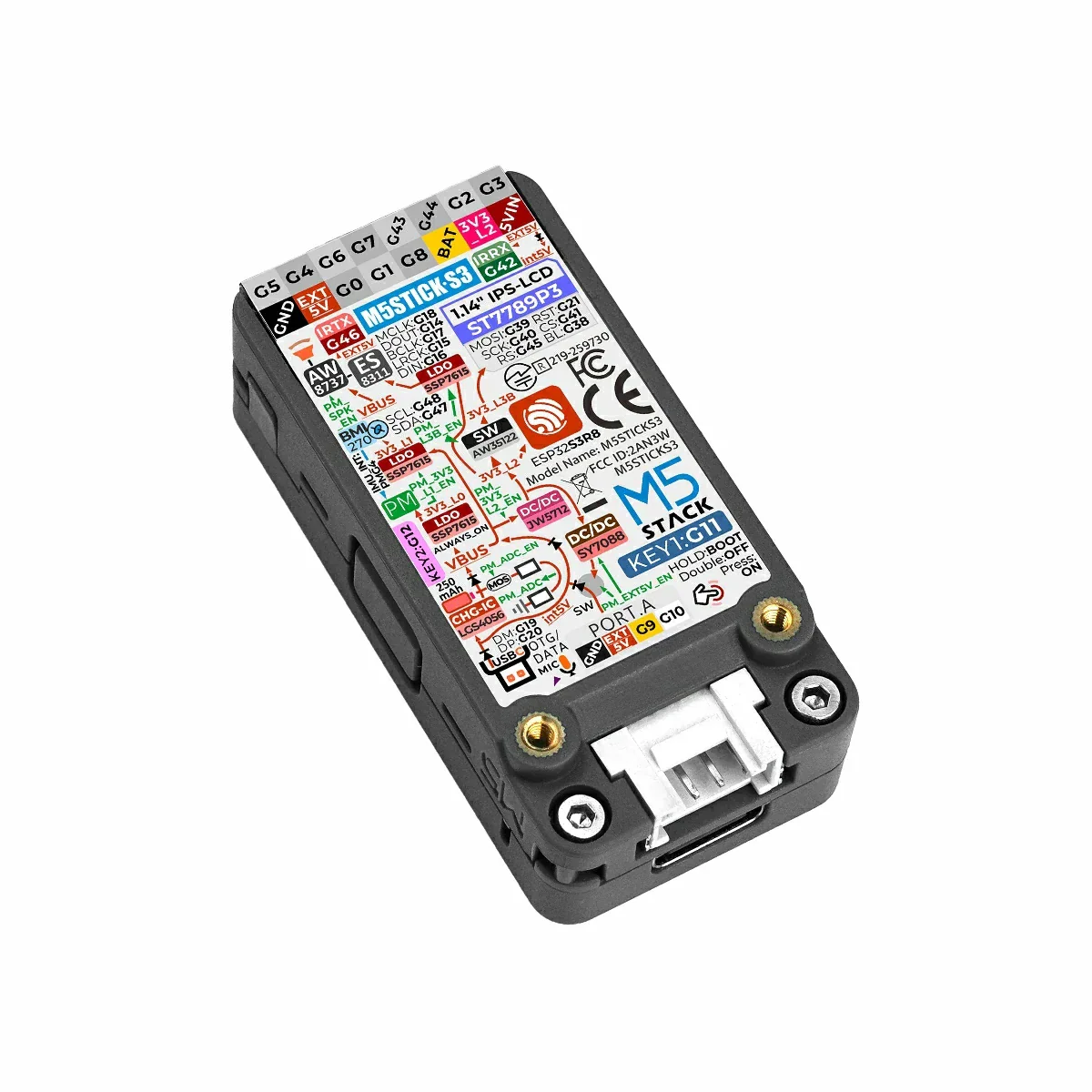 M5Stack StickS3 StickC PLUS2 Upgraded Version ESP32-S3 8MB Programmable Controller BT WiFi For IoT Project Development - Image 12
