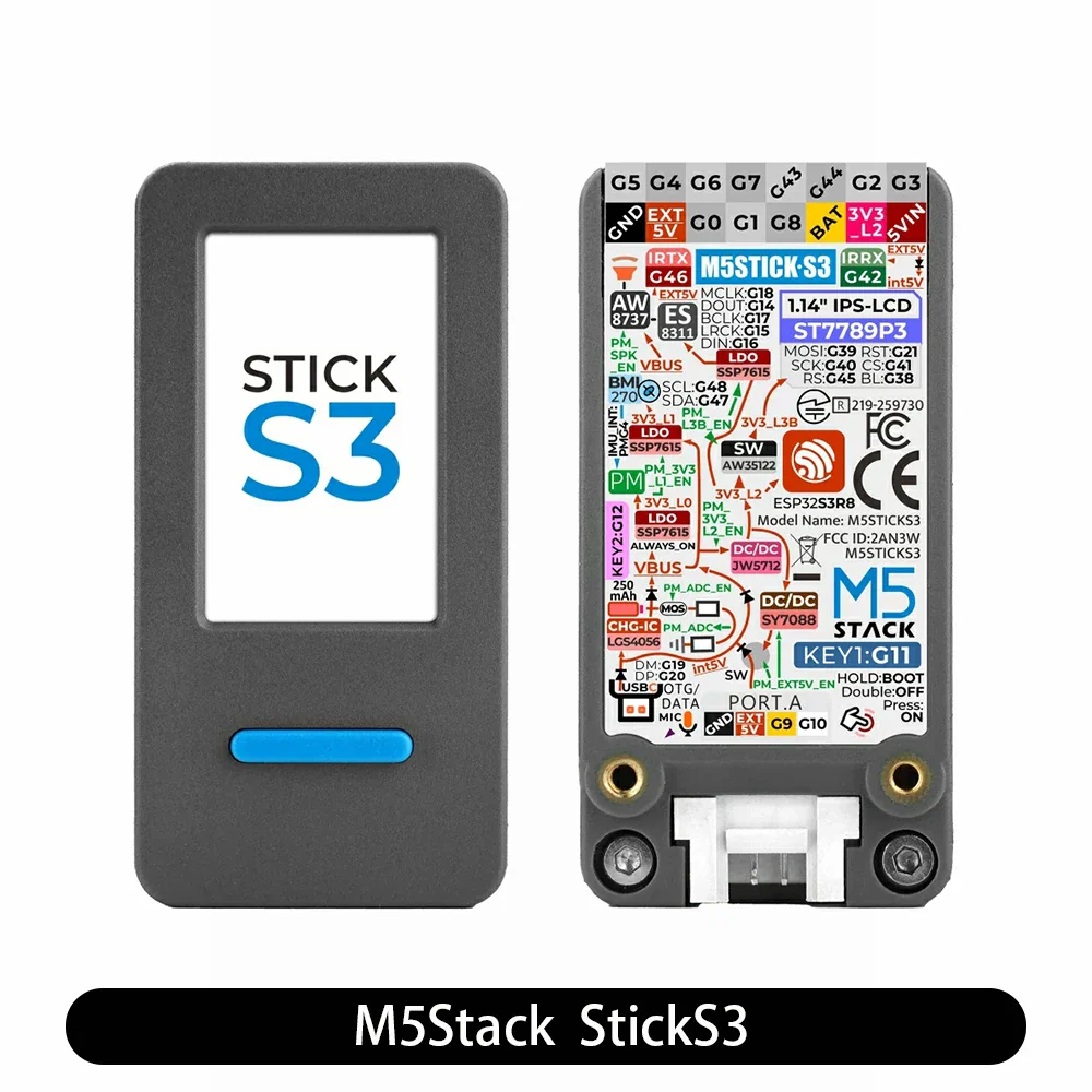M5Stack StickS3 StickC PLUS2 Upgraded Version ESP32-S3 8MB Programmable Controller BT WiFi For IoT Project Development - Image 7