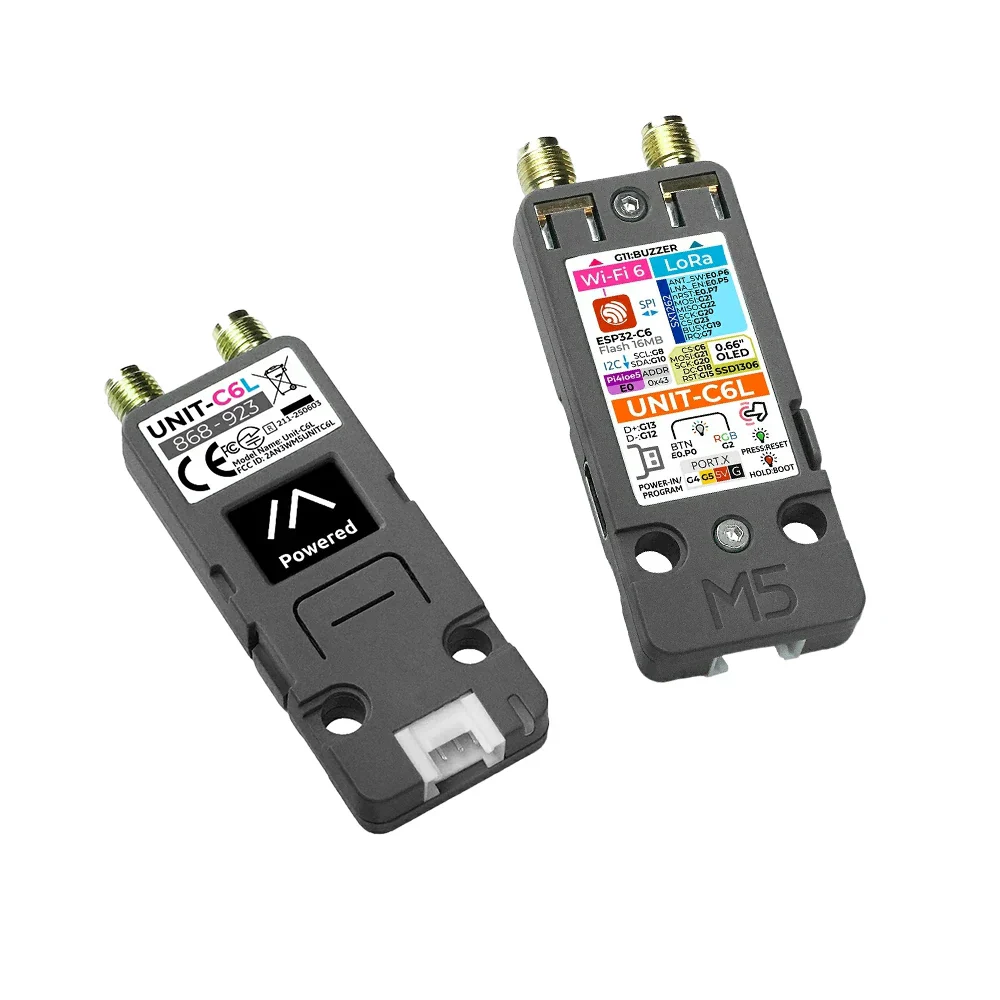 M5Stack Unit C6L LoRa Communication Unit ESP32-C6 Wi-Fi 6 & SX1262 868-923MHz Supports Meshtastic with OLED for IoT - Image 6