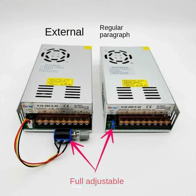 Manufacturer direct sales dual digital display 440W480W switch power supply 0-48V60V-80V-120V-160V-220V adjustable - Image 2