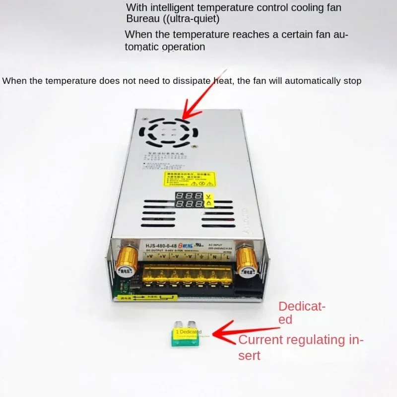Manufacturer direct sales dual digital display 440W480W switch power supply 0-48V60V-80V-120V-160V-220V adjustable - Image 3