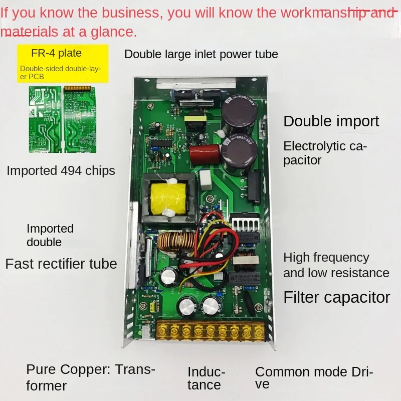 Manufacturer direct sales dual digital display 440W480W switch power supply 0-48V60V-80V-120V-160V-220V adjustable - Image 7