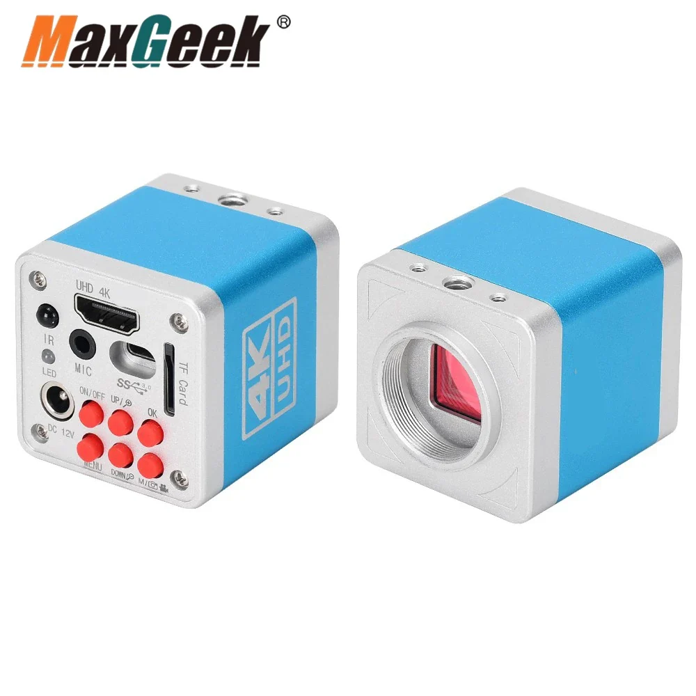 Maxgeek HAYEAR HY-6110 4K UHD Digital Microscope Camera HDMI-compatible Camera USB Industrial Electronic Camera With 32G TF Card - Image 4