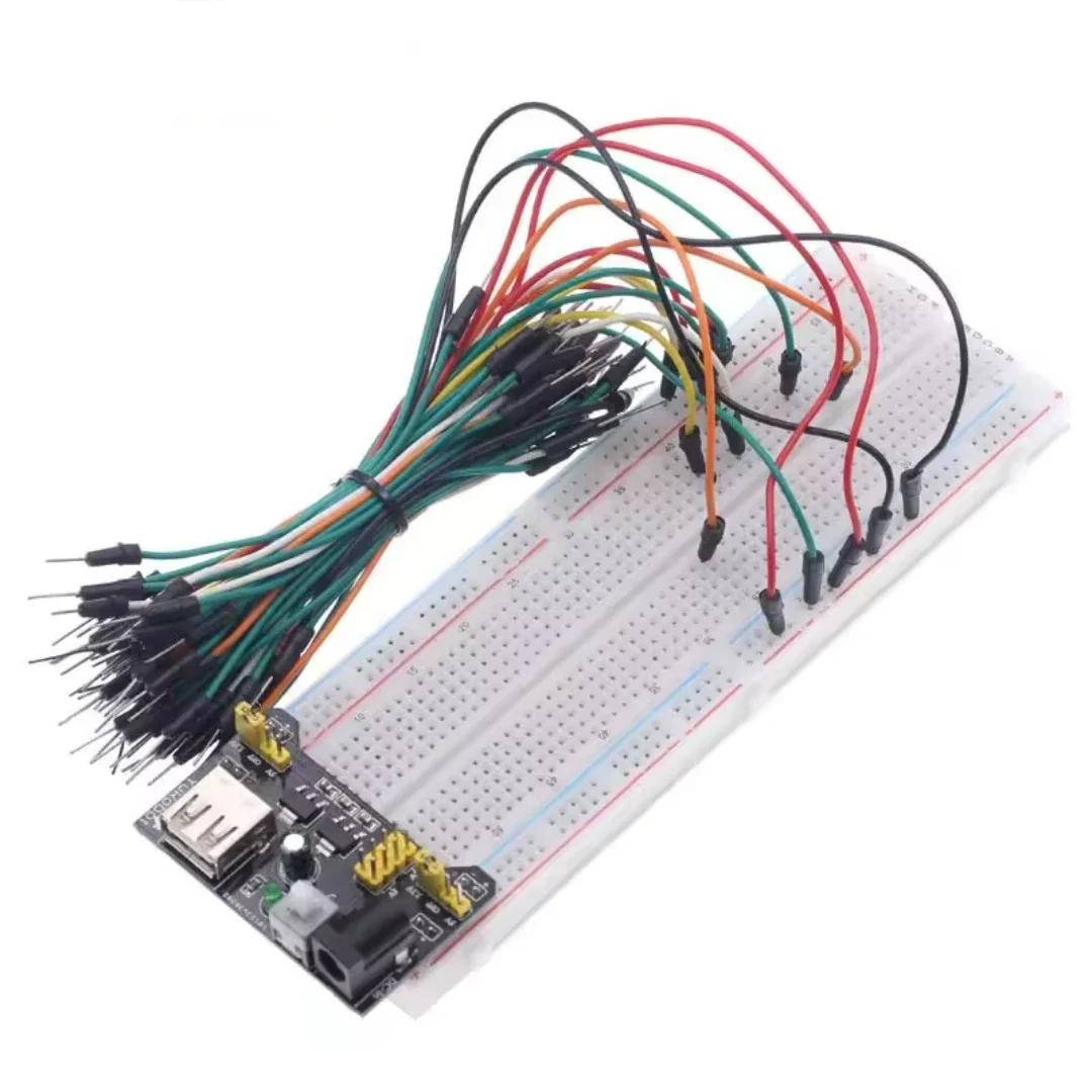 MB-102 Breadboard 400 830 Points Solderless PCB Prototype Board MB102 Power Module 65 Flexible Jumper Wires Test Develop DIY Kit - Image 10