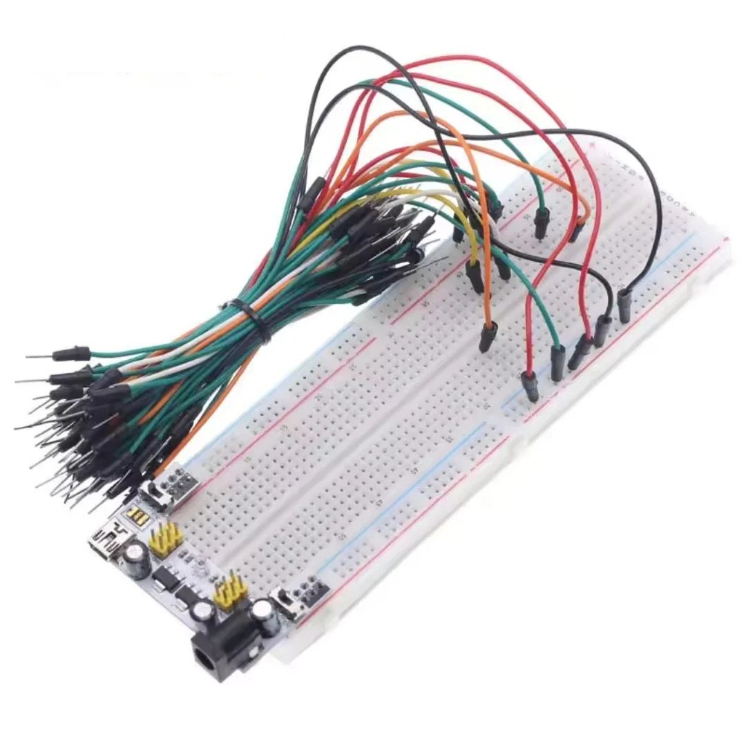 MB-102 Breadboard 400 830 Points Solderless PCB Prototype Board MB102 Power Module 65 Flexible Jumper Wires Test Develop DIY Kit - Image 11