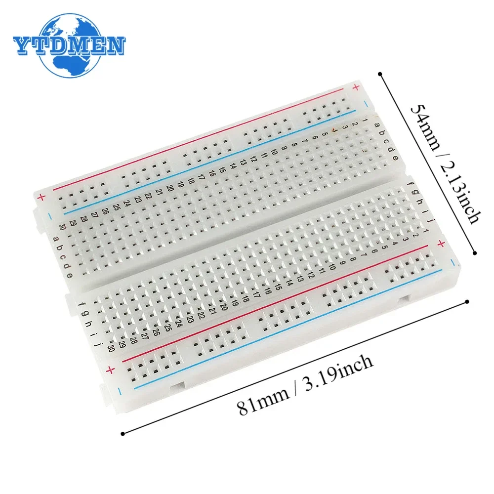 MB102 Breadboard Power Module 3.3V/5V MB-102 830 Points Prototype Bread Board +65pcs Jumper Wires DIY for Arduino Kit - Image 12