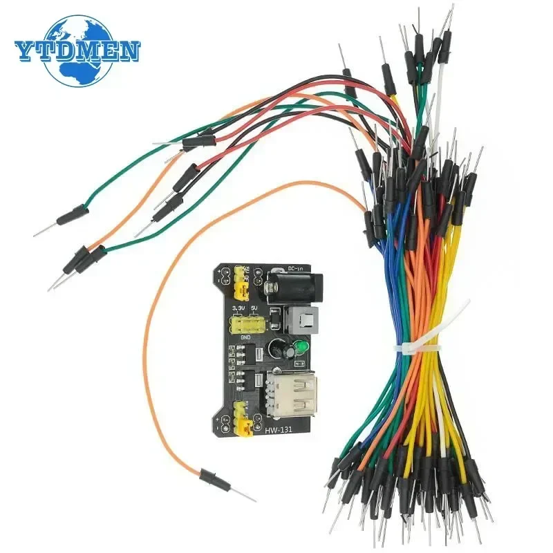 MB102 Breadboard Power Module 3.3V/5V MB-102 830 Points Prototype Bread Board +65pcs Jumper Wires DIY for Arduino Kit - Image 4