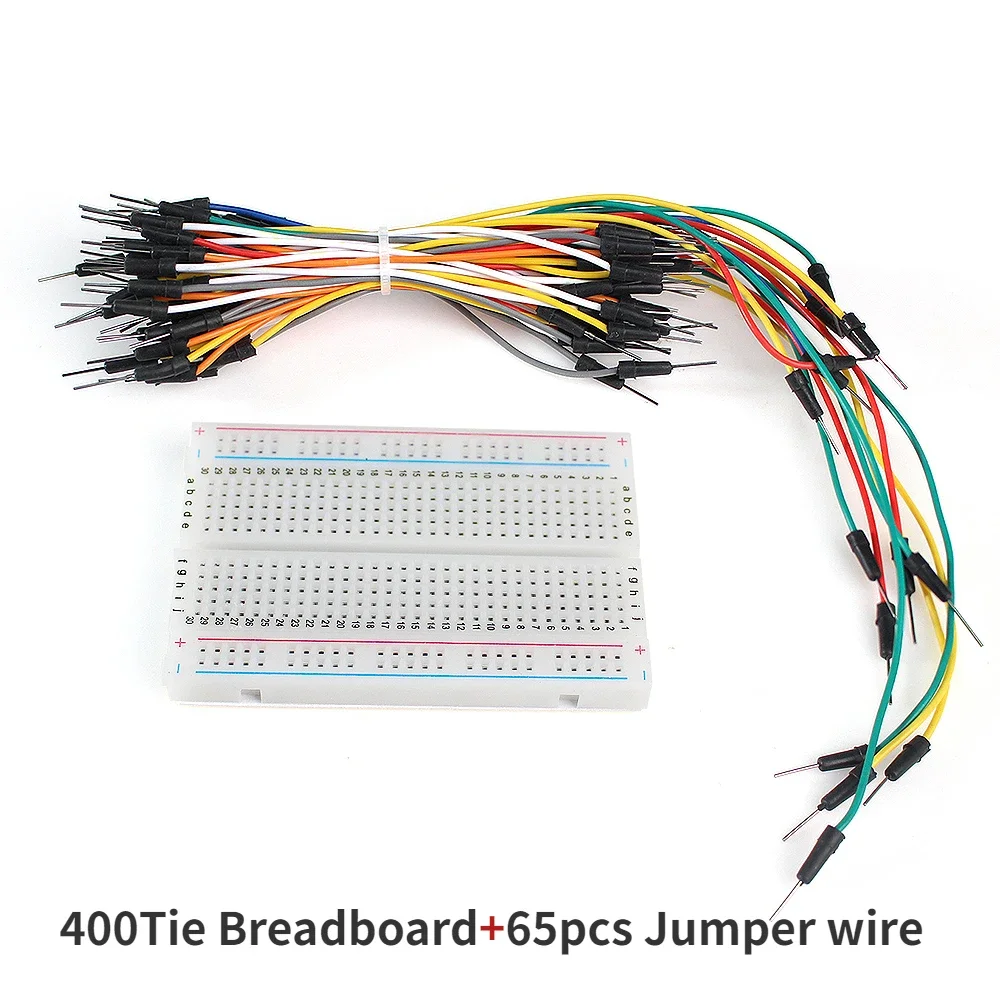 MB102 Breadboard Power Module 3.3V/5V MB-102 830 Points Prototype Bread Board +65pcs Jumper Wires DIY for Arduino Kit - Image 8