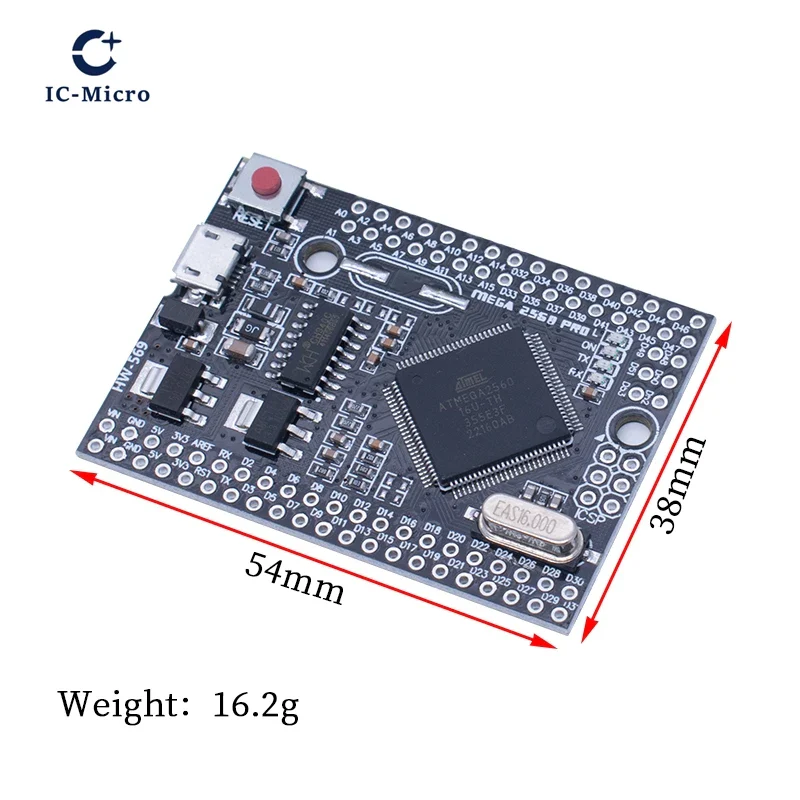 Mega2560 Mega 2560 PRO MINI 5V (Embed) CH340G ATmega2560-16AU MICRO TYPE-C With Male Pinheaders Compatible For Arduino Mega XCW - Image 2