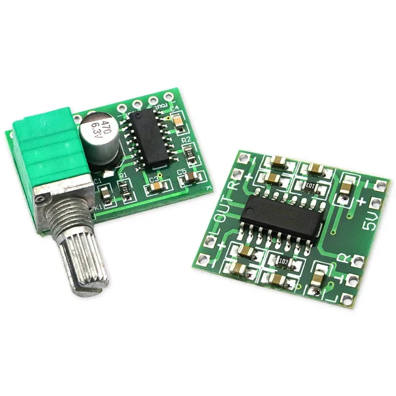 Mini PAM8403 DC 5V Digital Small Power Amplifier Board Modulediy 2.5～5V USB Power Supply 2 * 3W Volume Control with Potentionmet - Image 3