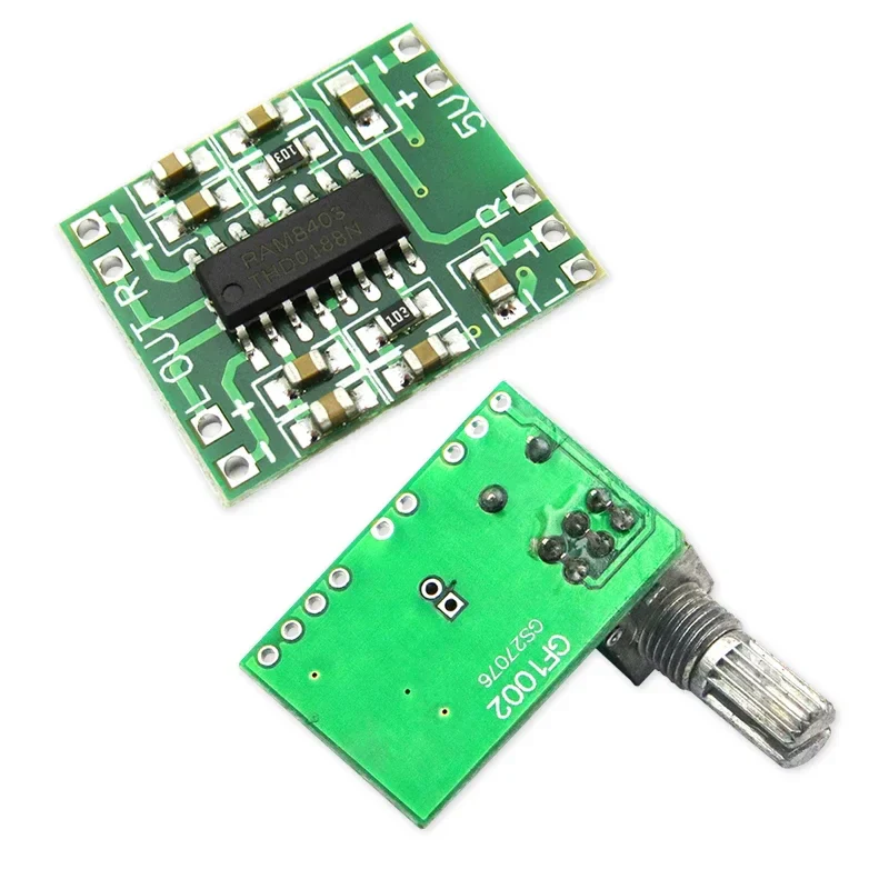 Mini PAM8403 DC 5V Digital Small Power Amplifier Board Modulediy 2.5～5V USB Power Supply 2 * 3W Volume Control with Potentionmet - Image 6