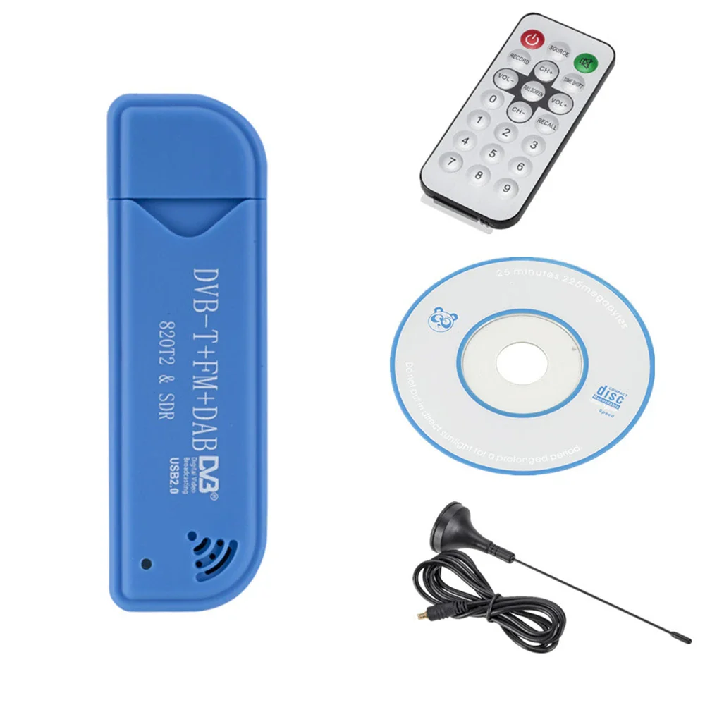 Mini Portable TV stick 820T2 Digital USB 2.0 TV Stick DVB-T + DAB + FM RTL2832U Support SDR Tuner Receiver TV accessories - Image 3