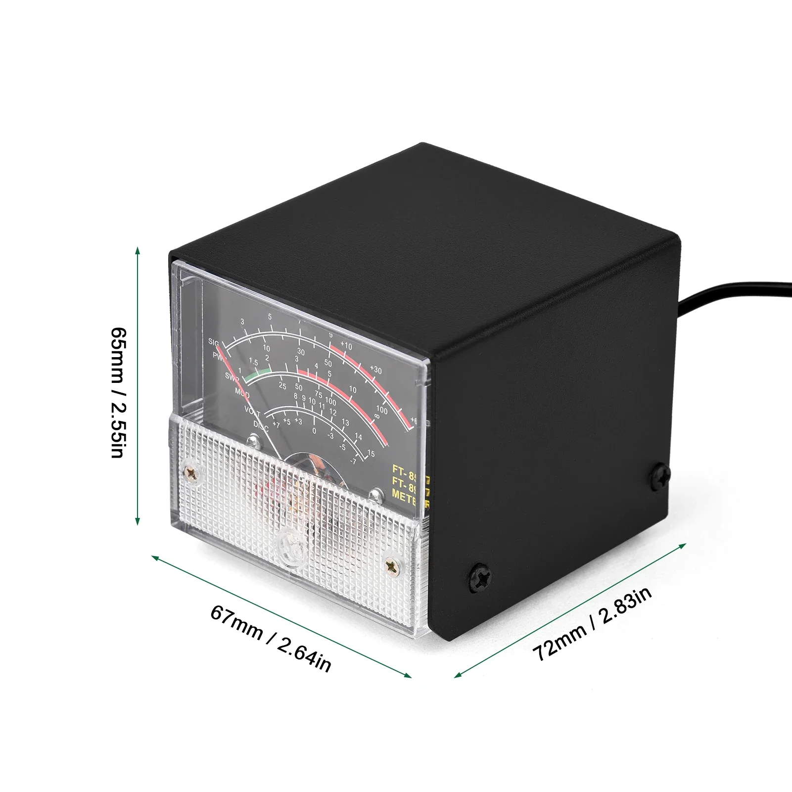 Mini SWR Power Meter External Meter Pointer Wattmeter Receive Display Meter Compatible with YAESU FT-857 FT-897 - Image 3