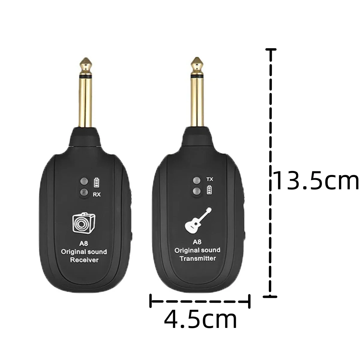 Miwayer A8 Wireless Guitar System Built in 4 Channels Wireless Guitar Transmitter Receiver for Electric Guitar Bass Violin - Image 2