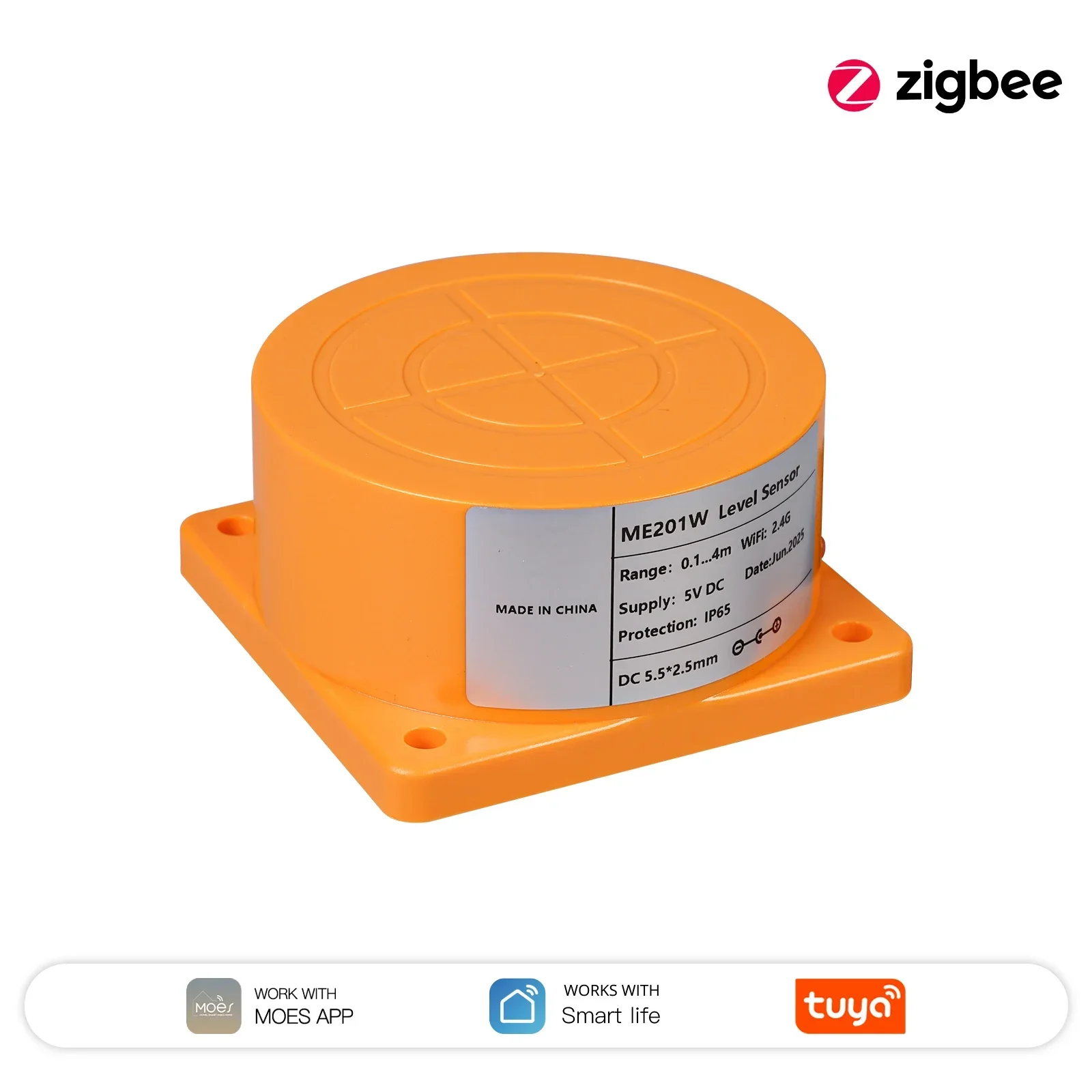 MOES Tuya WiFi/ZigBee Smart Water Level Sensor with APP Alarm Alert, Ultrasonic Tank Monitor, Remote Detector - Image 7