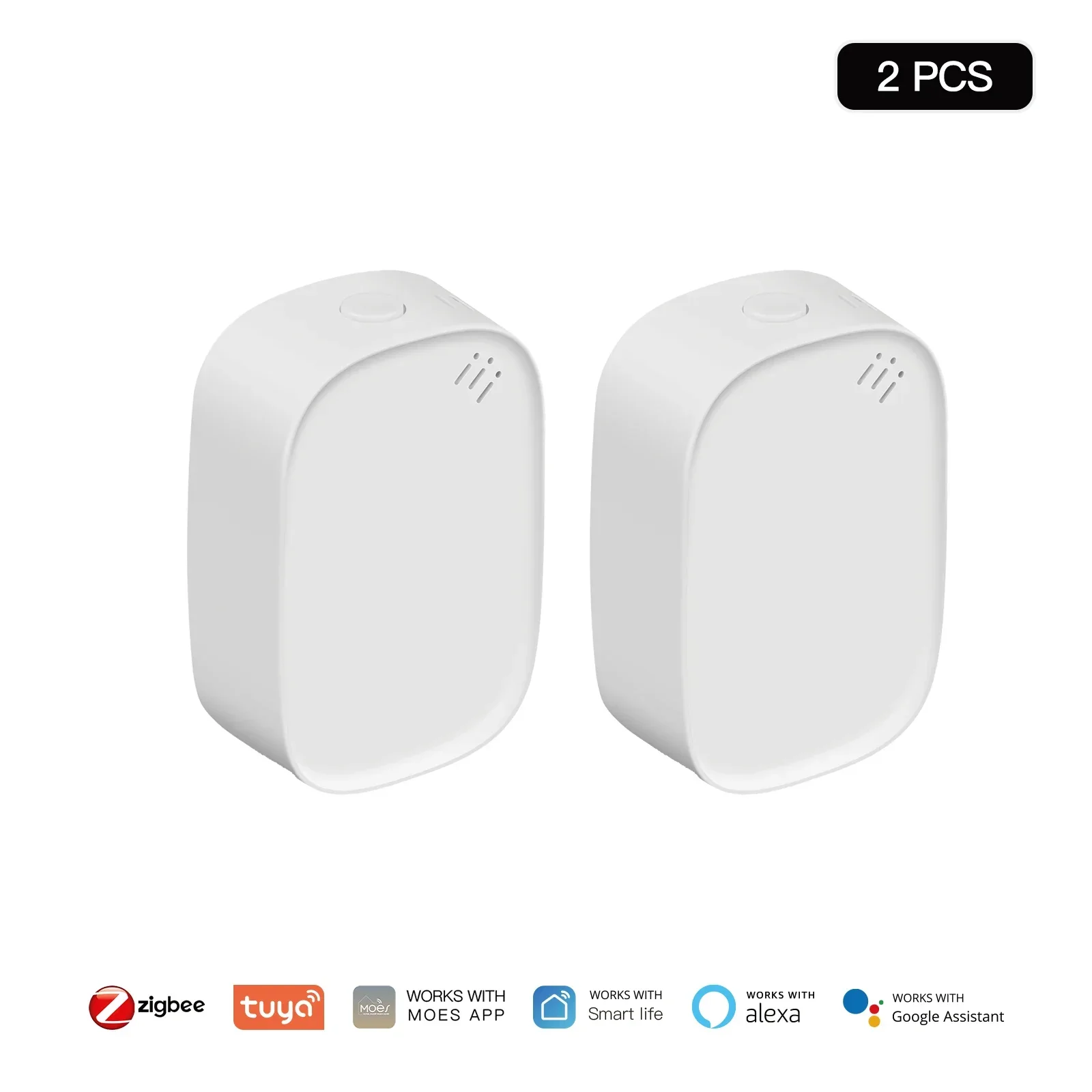 MOES Tuya Zigbee Smart Temperature Humidity Sensor Indoor Hygrometer APP Monitoring Works With Alexa Google Home Battery Powered - Image 8
