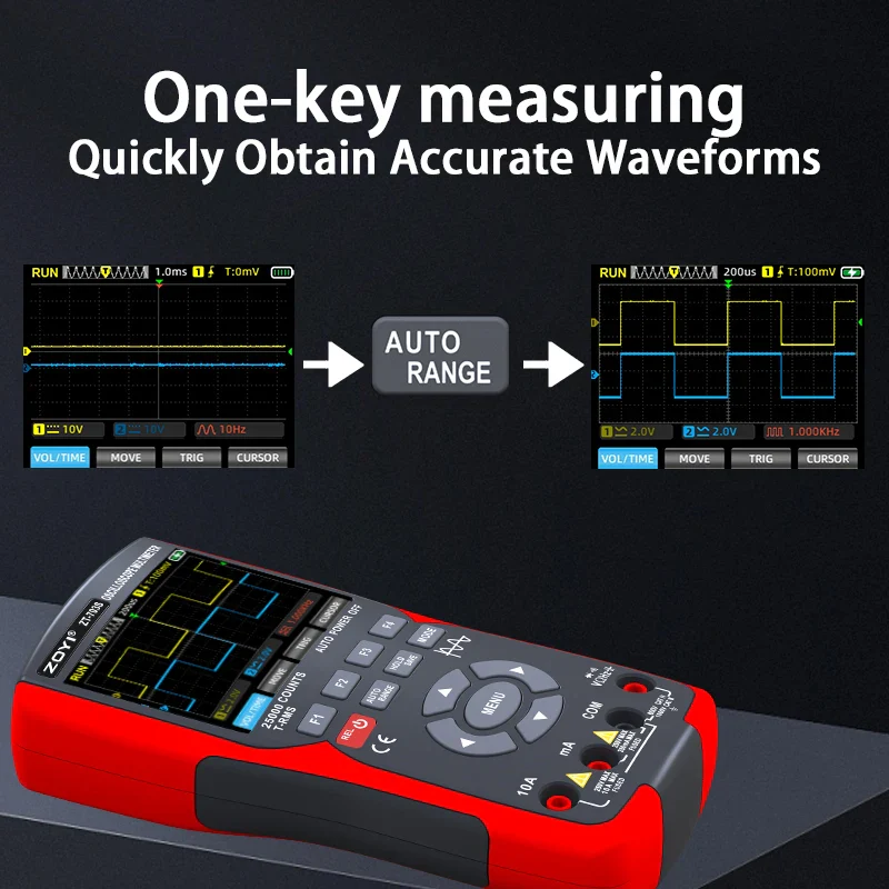 Multi-instrument dual-channel oscilloscope ZT-703S multi-function multimeter signal generator three-in-one high precision - Image 6