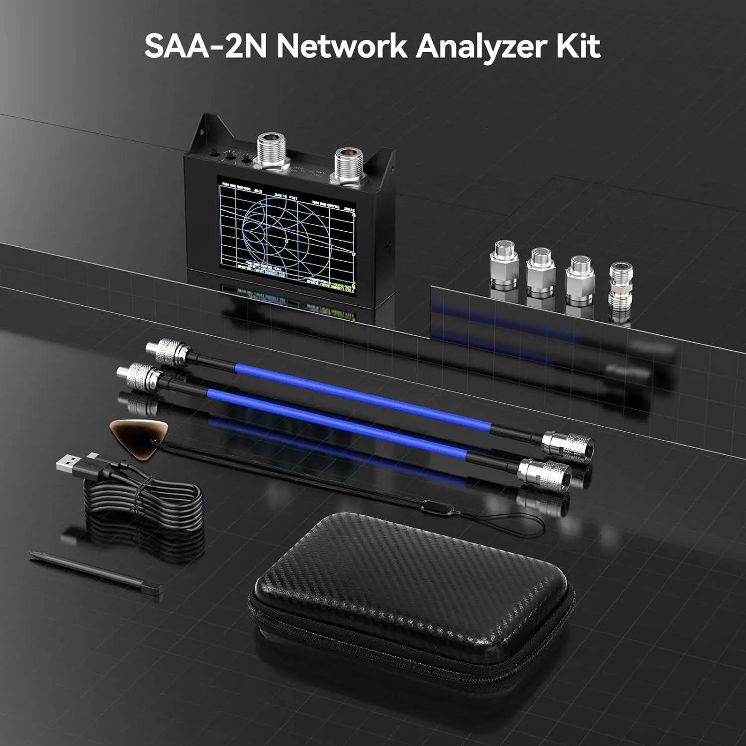 NanoVna SAA-2N VNA Antenna Analyzer 50KHz -3GHz Vector Network Analyzer 4" inch LCD,HF VHF UHF Measuring S Parameters - Image 6