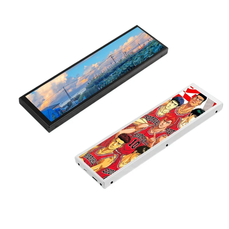 New 8.8 Inch USB Type-C Secondary Screen Long Strip LCD Display CPU GPU RAM Computer Monitor - Image 4