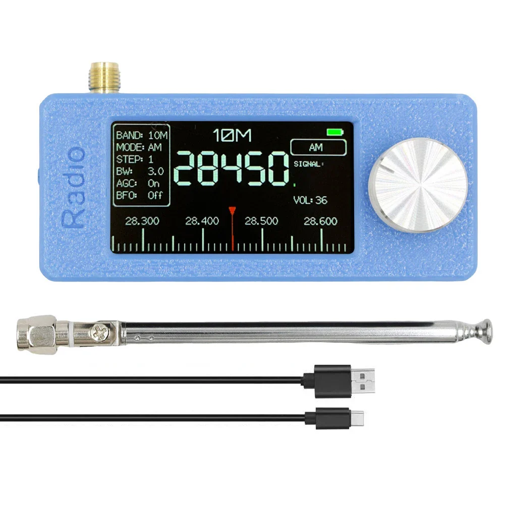 New SI4732 0.5-108mhz Pocket Mini Radio LSB USB AM FM All Band Radio Receiver with Antenna FM/AM Radio HF SW MW VHF Radio - Image 7