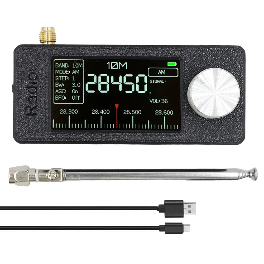 New SI4732 0.5-108mhz Pocket Mini Radio LSB USB AM FM All Band Radio Receiver with Antenna FM/AM Radio HF SW MW VHF Radio - Image 8