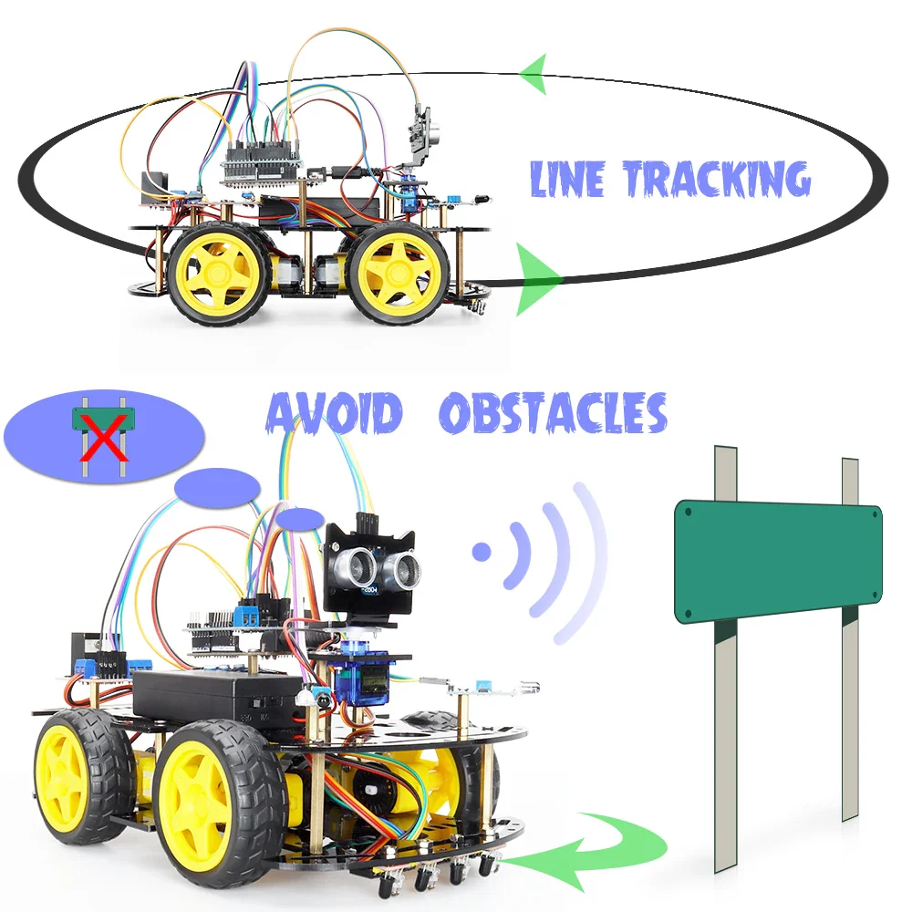 New Smart Robot Car Coding Kit for Arduino Programming Great Fun Education Learning Robotic Complete Automation Kit For Projects - Image 2