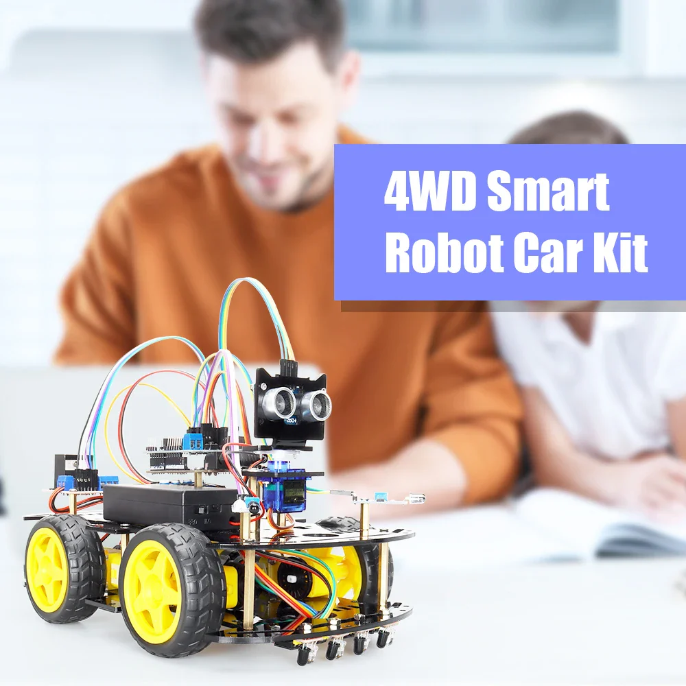 New Smart Robot Car Coding Kit for Arduino Programming Great Fun Education Learning Robotic Complete Automation Kit For Projects - Image 3