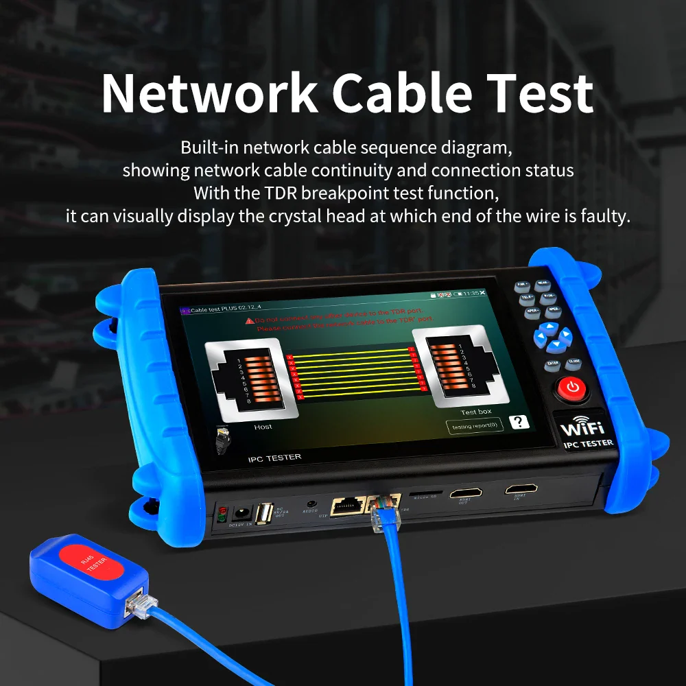 NOYAFA NF-722 ATCHS IPC CCTV Tester 7 Inch 4K Multi 8MP AHD CVI TV SDI Hdmi 1080P Input Out IP Camera Monitor Cftv IP Tester - Image 5