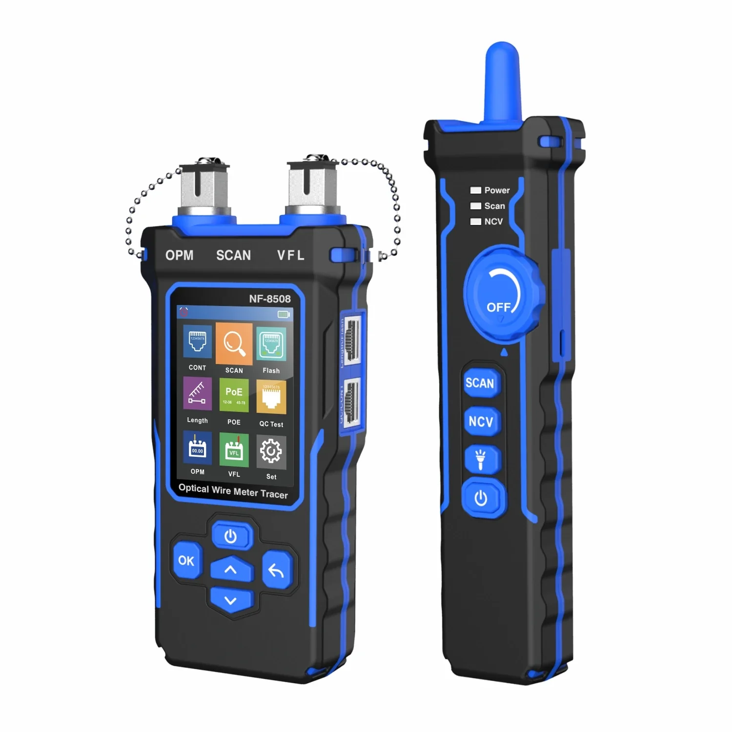Noyafa NF-8508 Network Cable Tester Optical Power Meter Wire PoE Lan Test LCD Digital Line Finder Wire Tracer Network Tools - Image 7