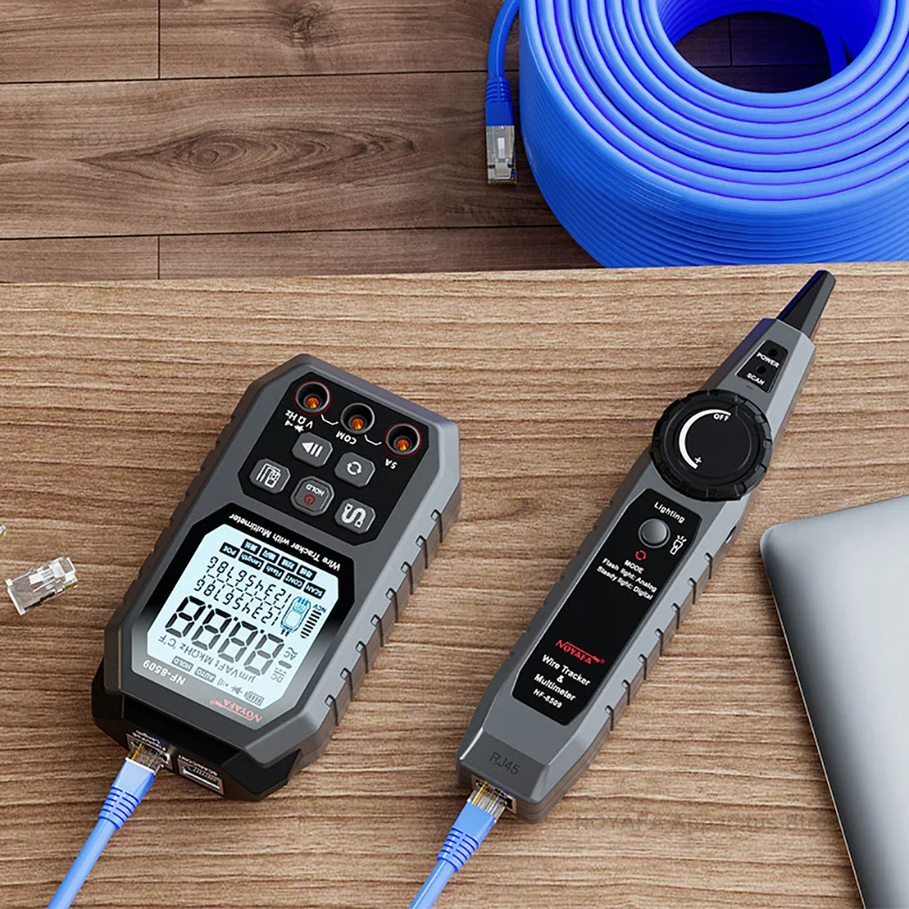 NOYAFA NF 8509 New Upgrade Network Cable Tester For Multimeter  Current Voltage Resistance POE Test NCV AC DC LCD Wire Tracke - Image 6