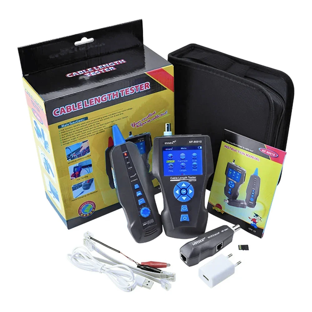 NOYAFA NF-8601S Multifunction TDR Enthernet Cable Tester Rj45 Rj11 BNC Cat5 Cat6 6E Cat7 POE Lan Test Ping Network Cable Tracker - Image 6