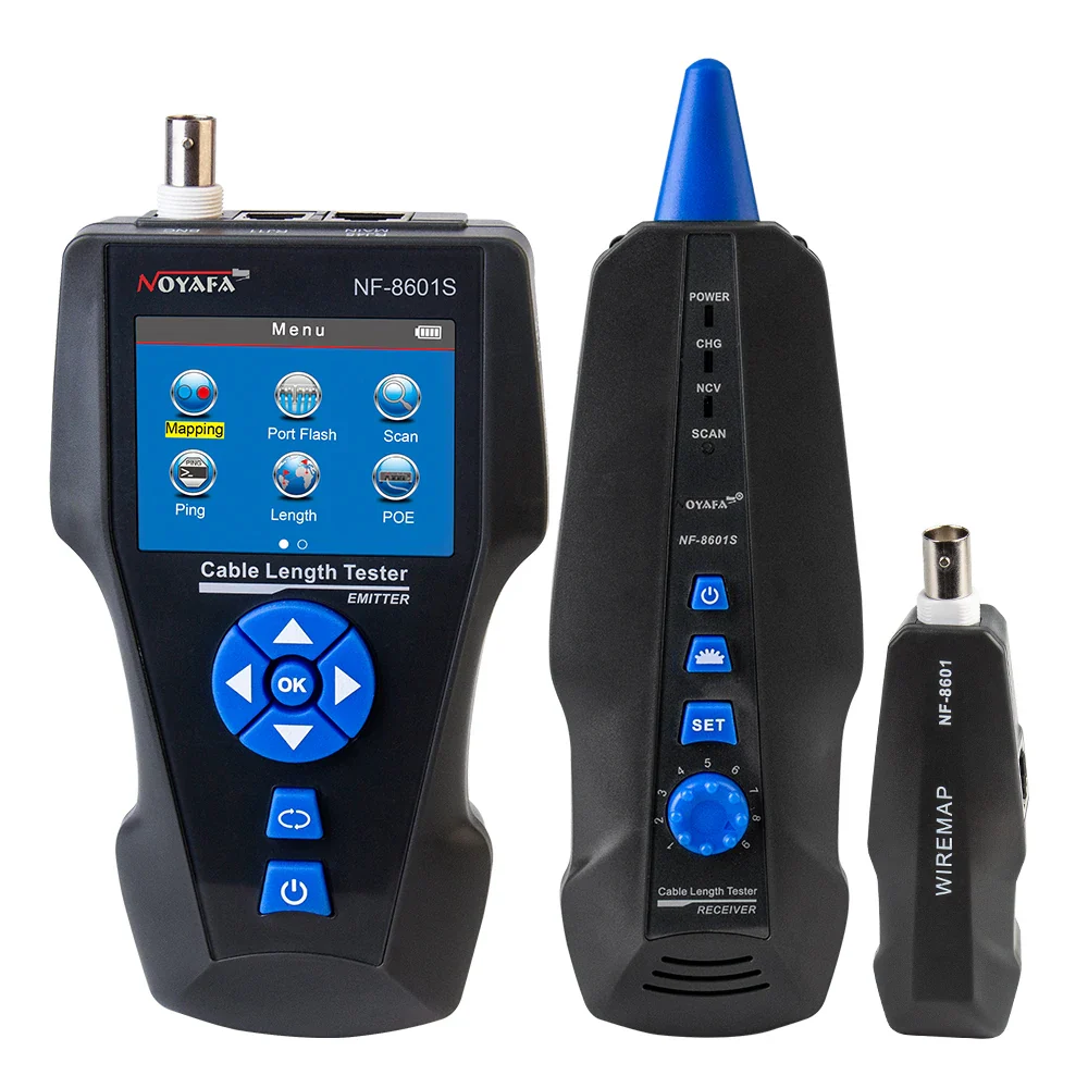 NOYAFA NF-8601S Multifunction TDR Enthernet Cable Tester Rj45 Rj11 BNC Cat5 Cat6 6E Cat7 POE Lan Test Ping Network Cable Tracker - Image 7