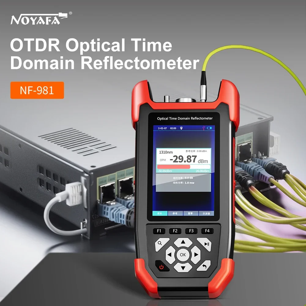 NOYAFA NF-981 OTDR Fiber Optic Fault Detector Optical Power Meter For OPM VFL OLS Event Map Ethernet Fiber 10m-60km Cable Tester - Image 3