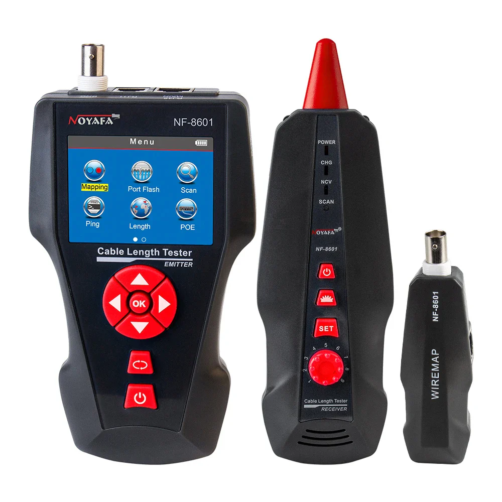 NOYAFA Original  NF-8601W Multifunction Network Cable Tester RJ45 RJ11 BNC POE PING Crosstalk Test Network Wire Cable Tracker - Image 7