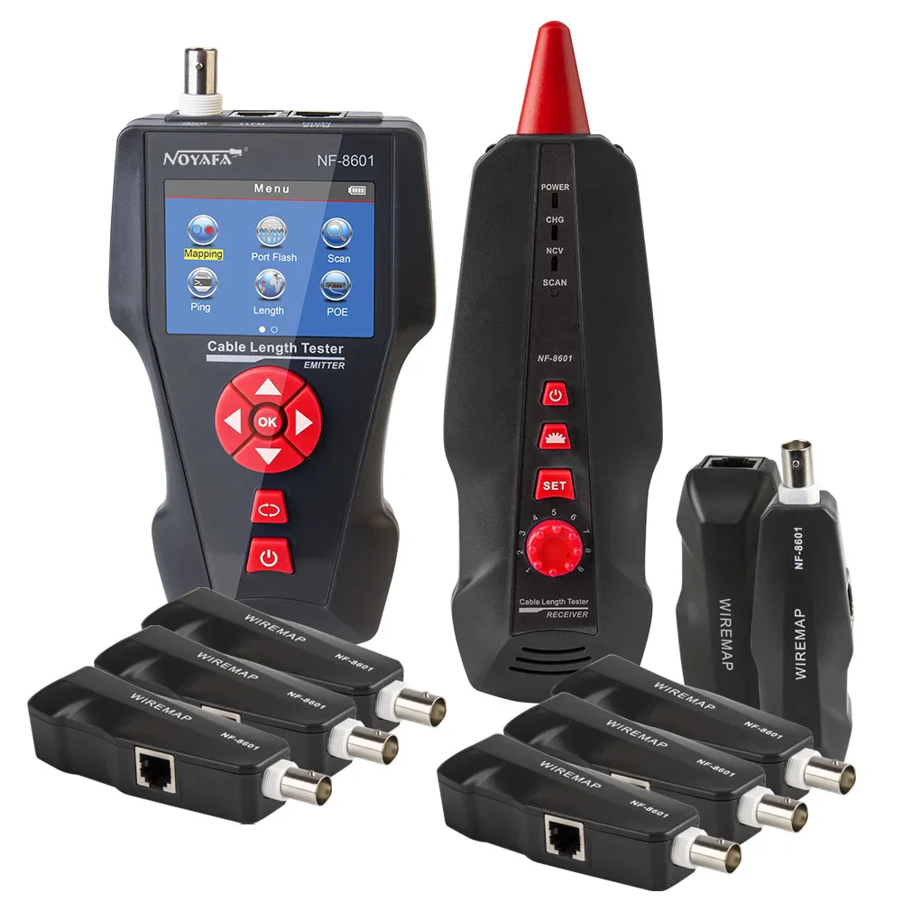 NOYAFA Original  NF-8601W Multifunction Network Cable Tester RJ45 RJ11 BNC POE PING Crosstalk Test Network Wire Cable Tracker - Image 8