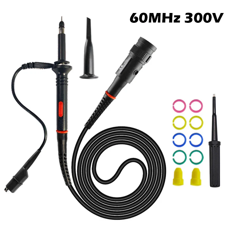 Oscilloscope Probe Kit 60MHz 1X 10X Mayitr High Precision Oscilloscope Multimeter Tester Probe Test Leads Accessories for ZT703S - Image 7