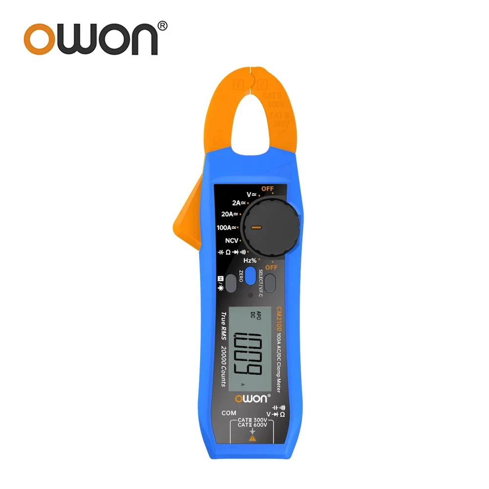 OWON CM2100 CM2100B Digital Multimeter High-Precision 20000 Count AC/DC Current Clamp Tester True RMS VFC Diode Portable Ammeter - Image 3