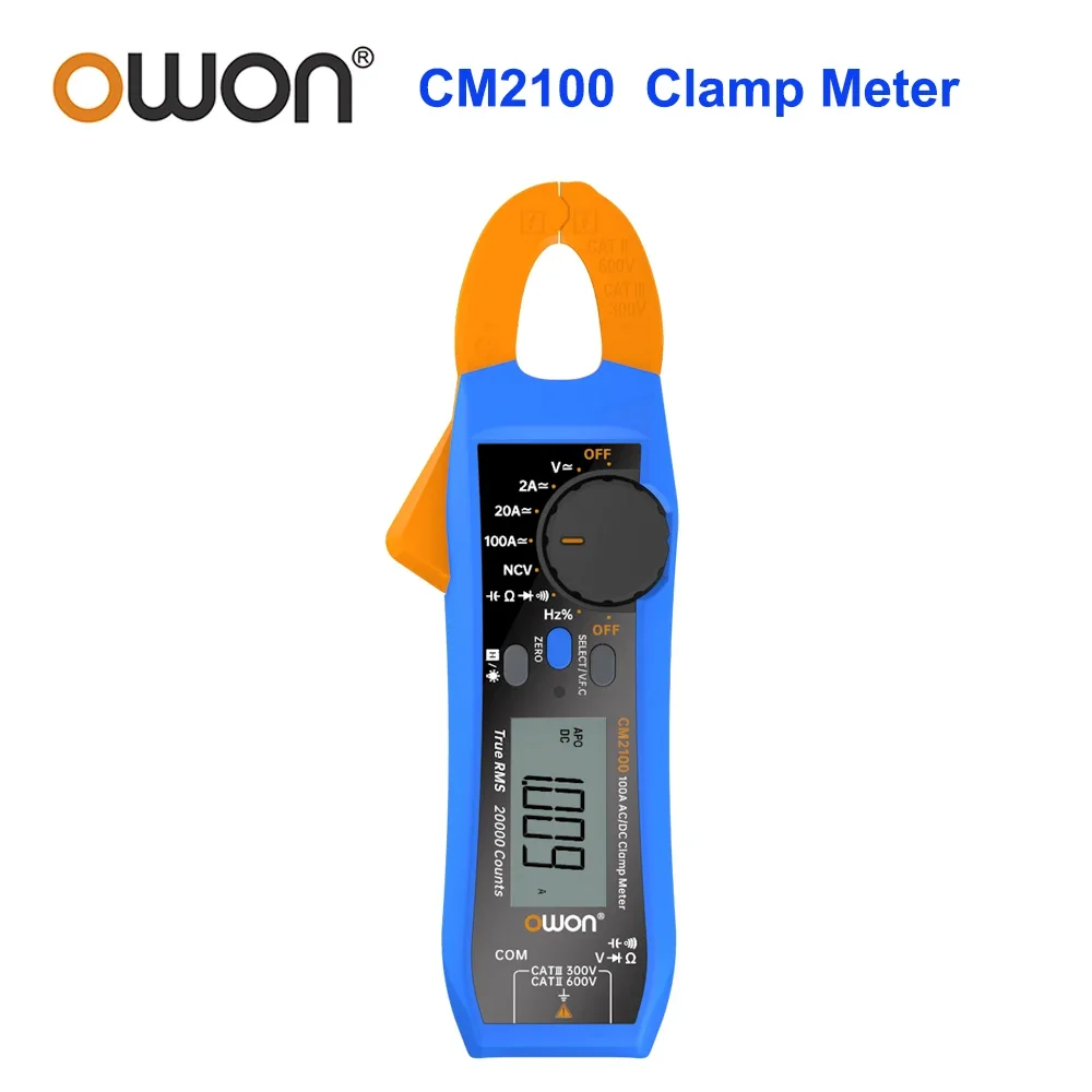 OWON CM2100 CM2100B Digital Multimeter High-Precision 20000 Count AC/DC Current Clamp Tester True RMS VFC Diode Portable Ammeter - Image 7