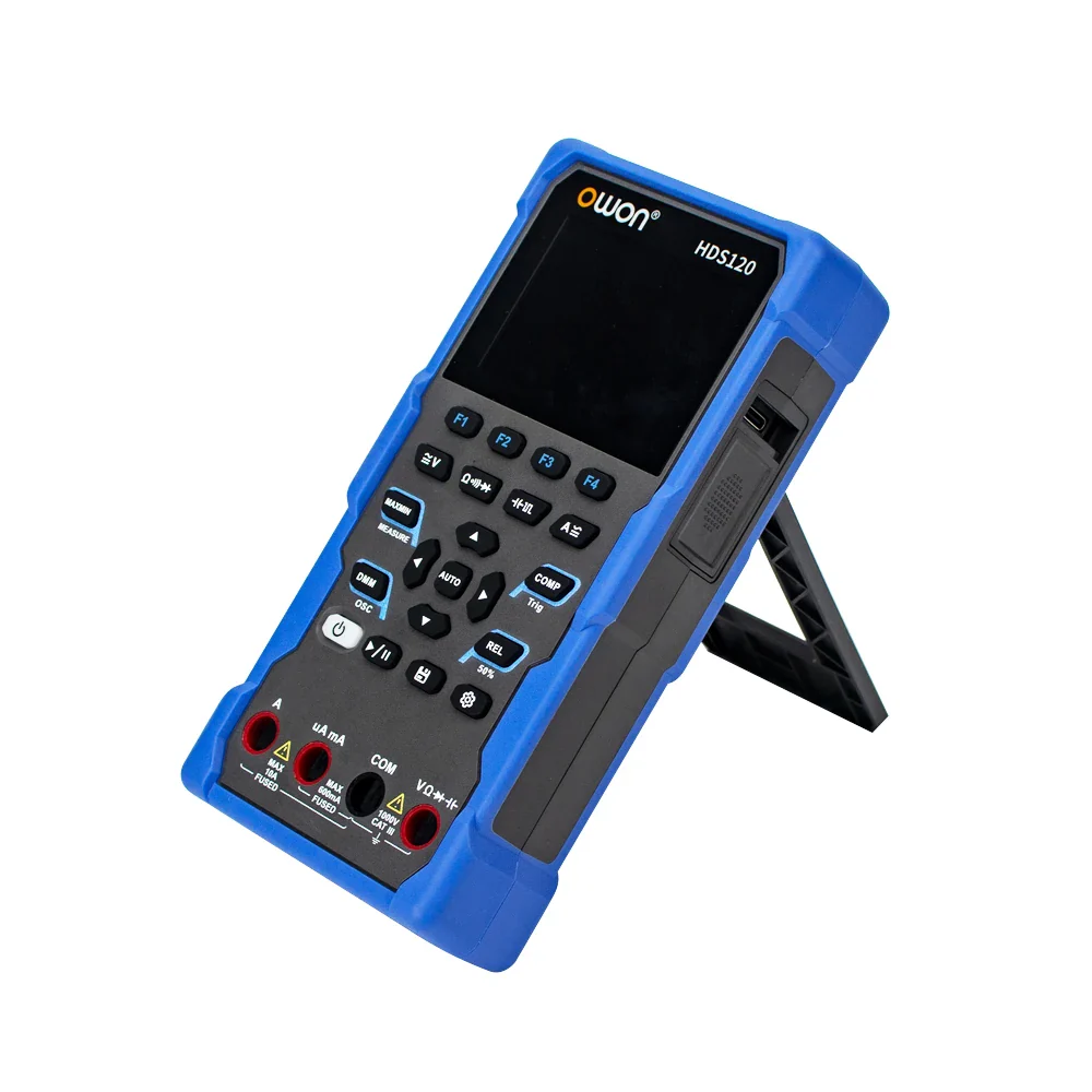 OWON HDS120 Oscilloscope Multimeter,4 1/2 Digit True RMS Multimeter,1MHz Digital Oscilloscope,AC DC Voltmeter Current Measure - Image 5