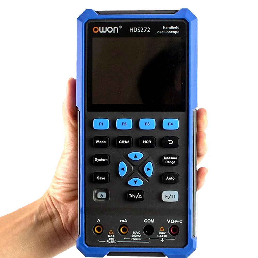 OWON HDS272 Portable Digital Automotive Oscilloscope 2 Channel 70MHz Professional True-RMS Multimeter - Image 7