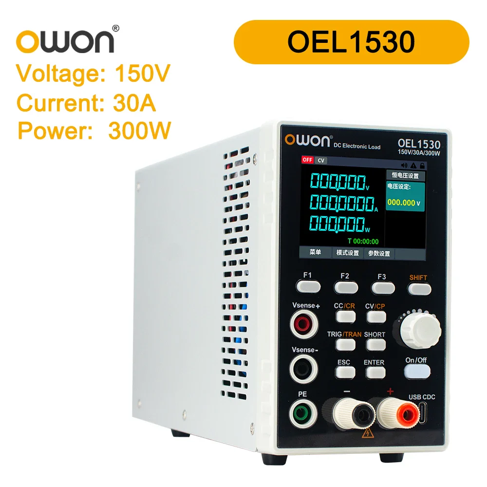 OWON High-Performance Programmable Electronic Load DC OEL1515/OEL3020/3030 150W/300W 150V/300V 15A/20A/30A Electronics Load - Image 9