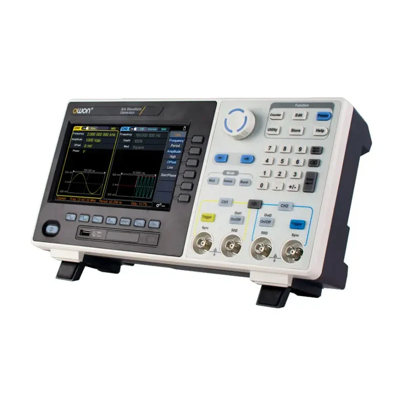 OWON XDG2030 Arbitrary Waveform Generator 30mhz Frequency Output 14 Bit Vertical Resolution 150 Built-In Arbitrary Waveforms - Image 2