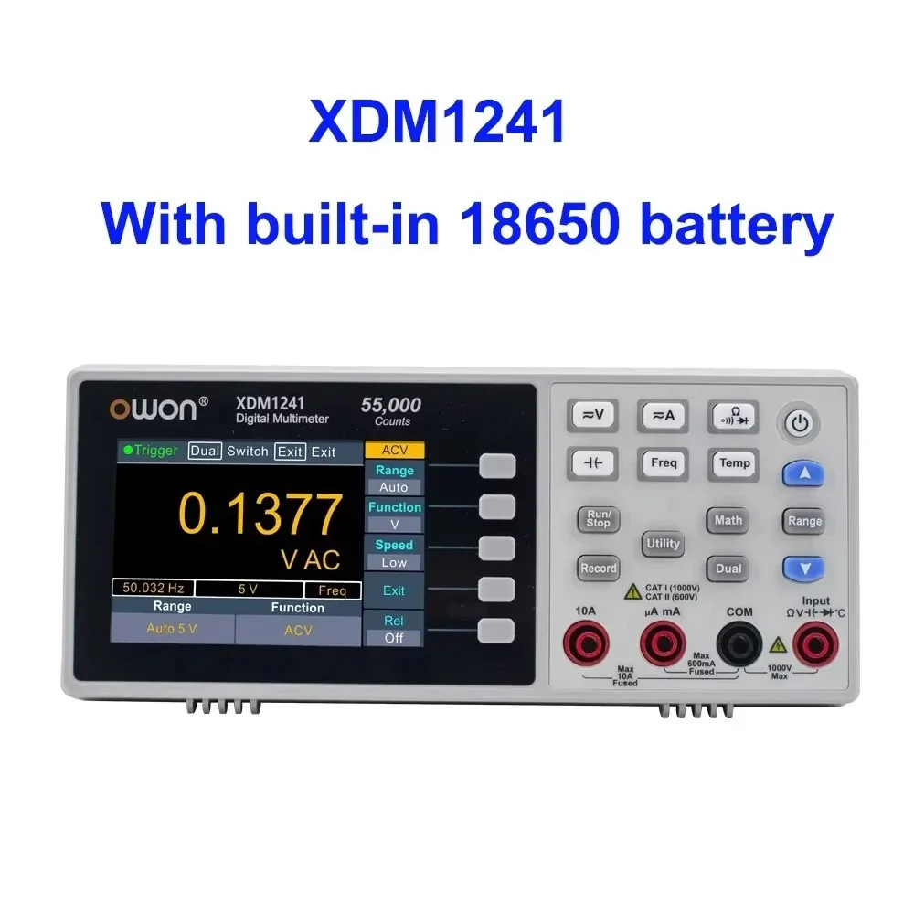 OWON XDM1041/XDM1241 4 1/2 Digital Multimeter Portable Bench LCD Multimeter True RMS AC/DC Current Voltage USB Tester Meter - Image 10