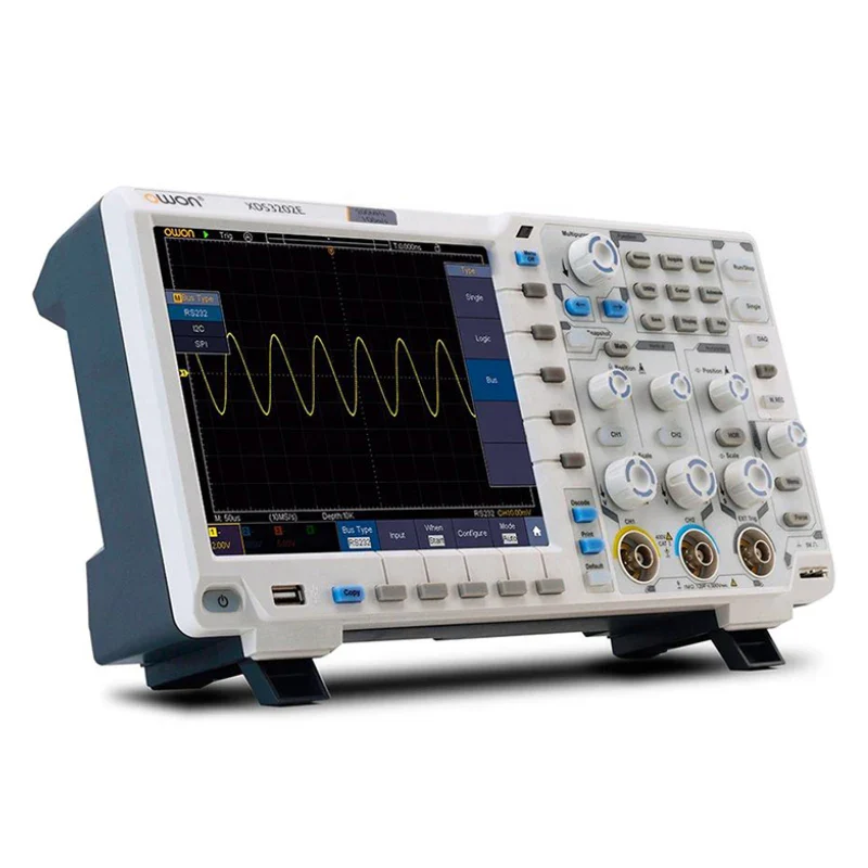 OWON XDS3202E Digital Oscilloscope 1GS/s 200MHz 2 Channels 40M Record Length 8 Bits 8Inch USB I2C SPI RS232 CAN 2CH Oscilloscope - Image 2