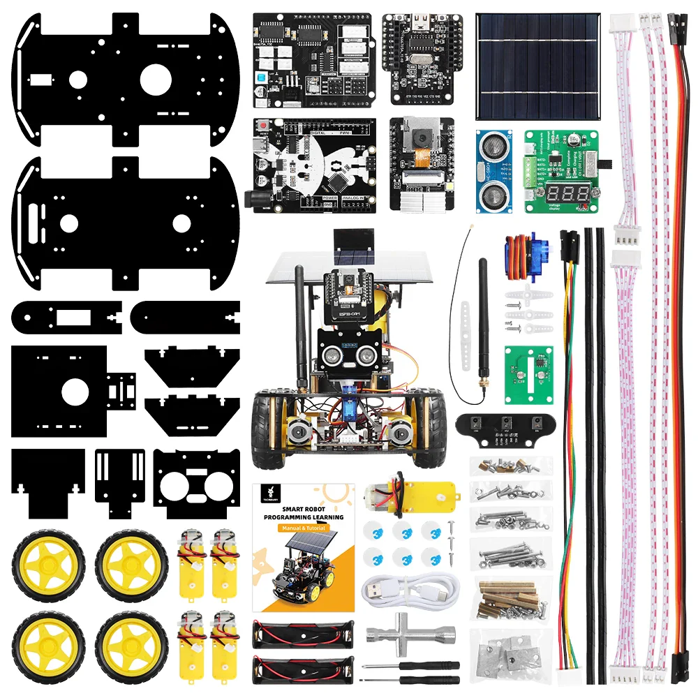 Programmable Robot Car Kit for Arduino Profesional ESP32 Cam Solar Tracking and Charging Set DIY Electronics Project Robotic Kit - Image 5