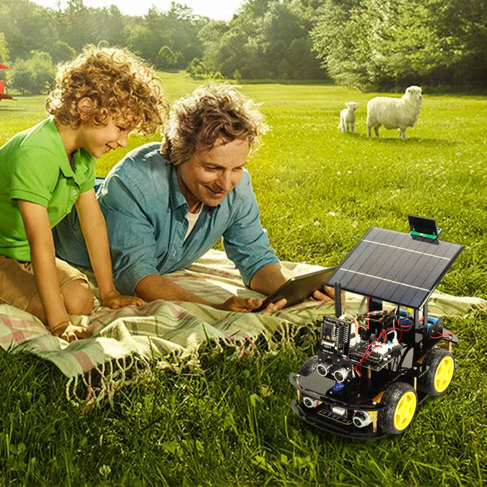 Programmable Robot Car Kit for Arduino Profesional ESP32 Cam Solar Tracking and Charging Set DIY Electronics Project Robotic Kit - Image 6
